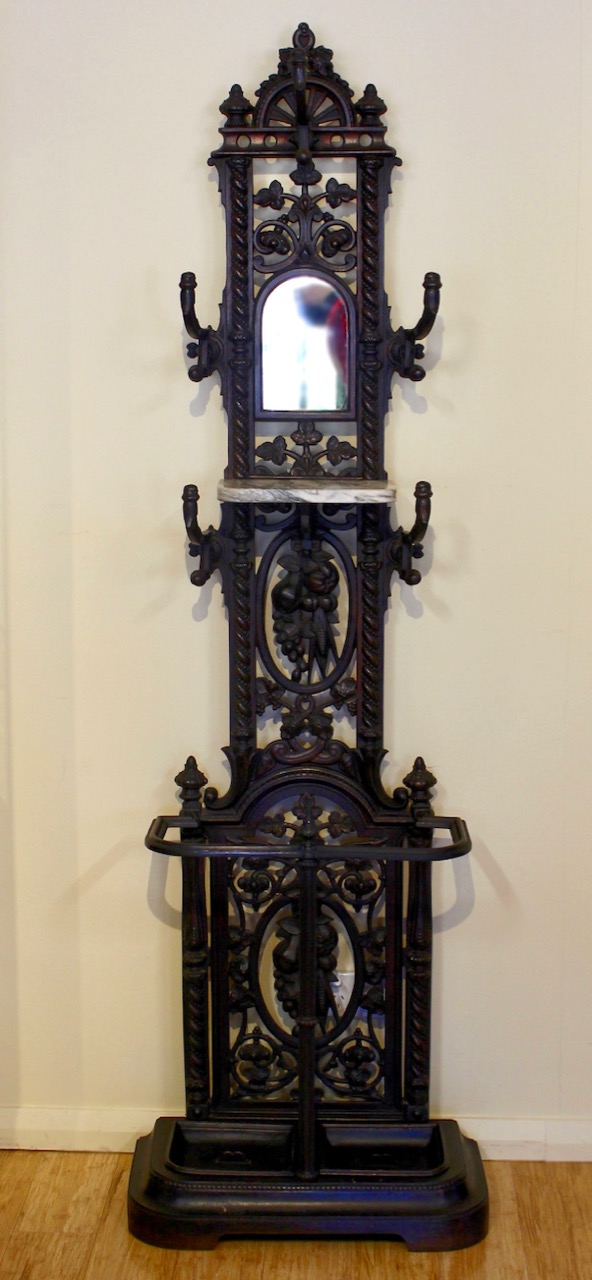 Victorian cast deals iron hall stand